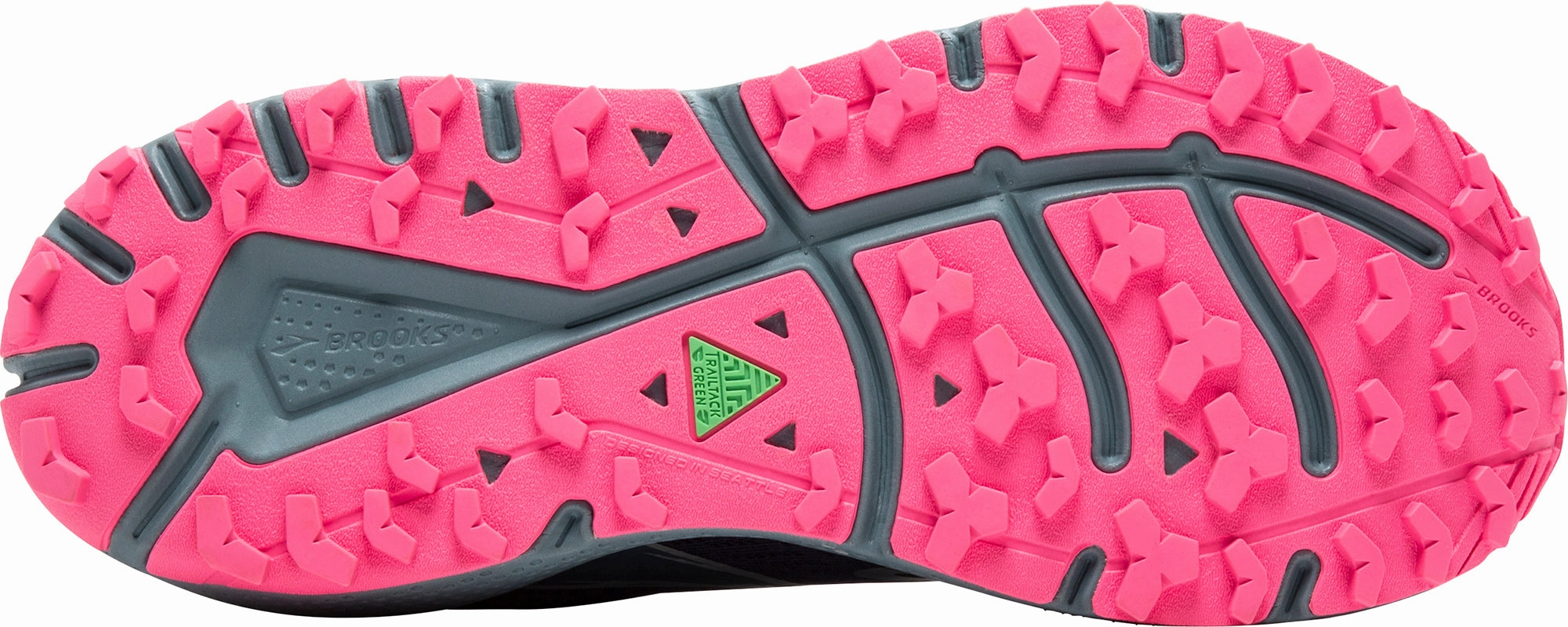 Brooks Divide 5 Womens Trail Running Shoes - Blue Stride Smoothing Plate