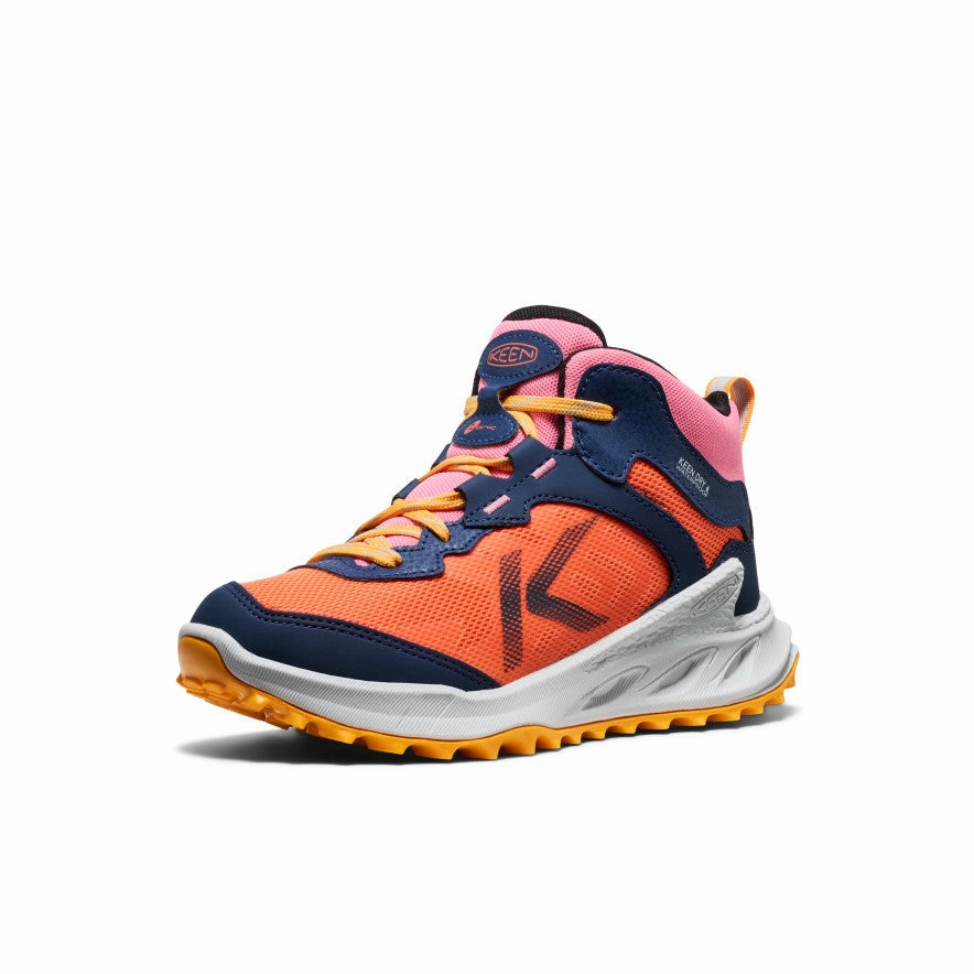 Low Ankle Design Big Kids' Zionic Waterproof Boot  |  Naval Academy/Nasturtium