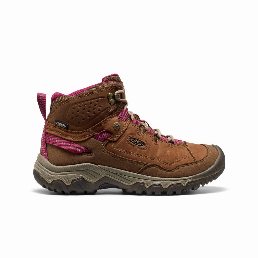 Women's Targhee IV Waterproof Hiking Boot  |  Bison/Beaujolais Comfortable fit Arch support