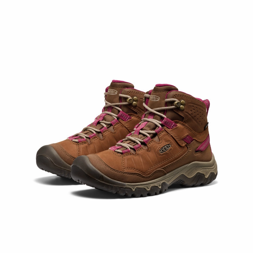 Women's Targhee IV Waterproof Hiking Boot  |  Bison/Beaujolais hypoallergenic Comfortable Design