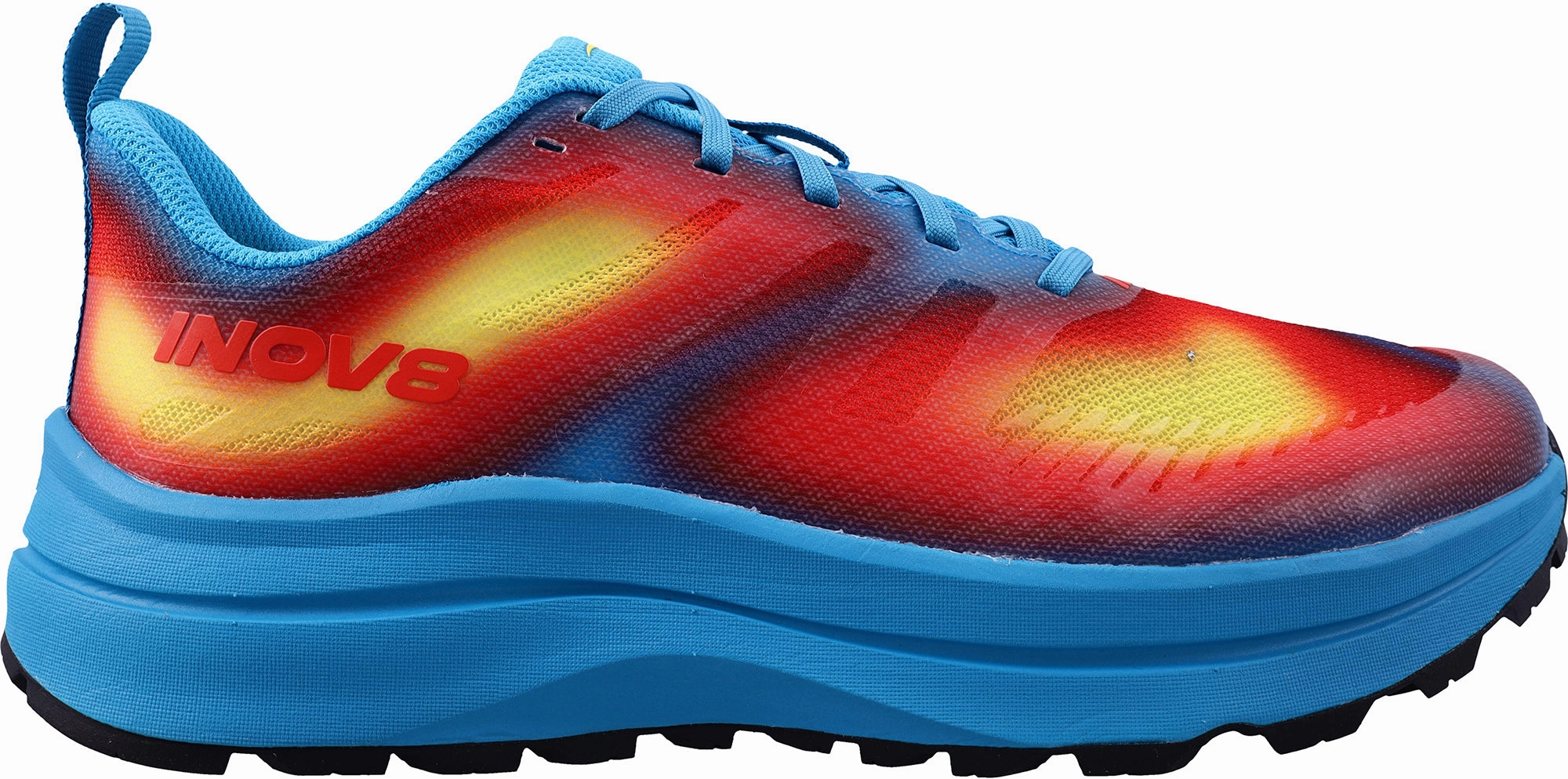 Inov8 TrailFly Max WIDE FIT Mens Trail Running Shoes - Blue Comfortable Foot Feel Rubber Sole