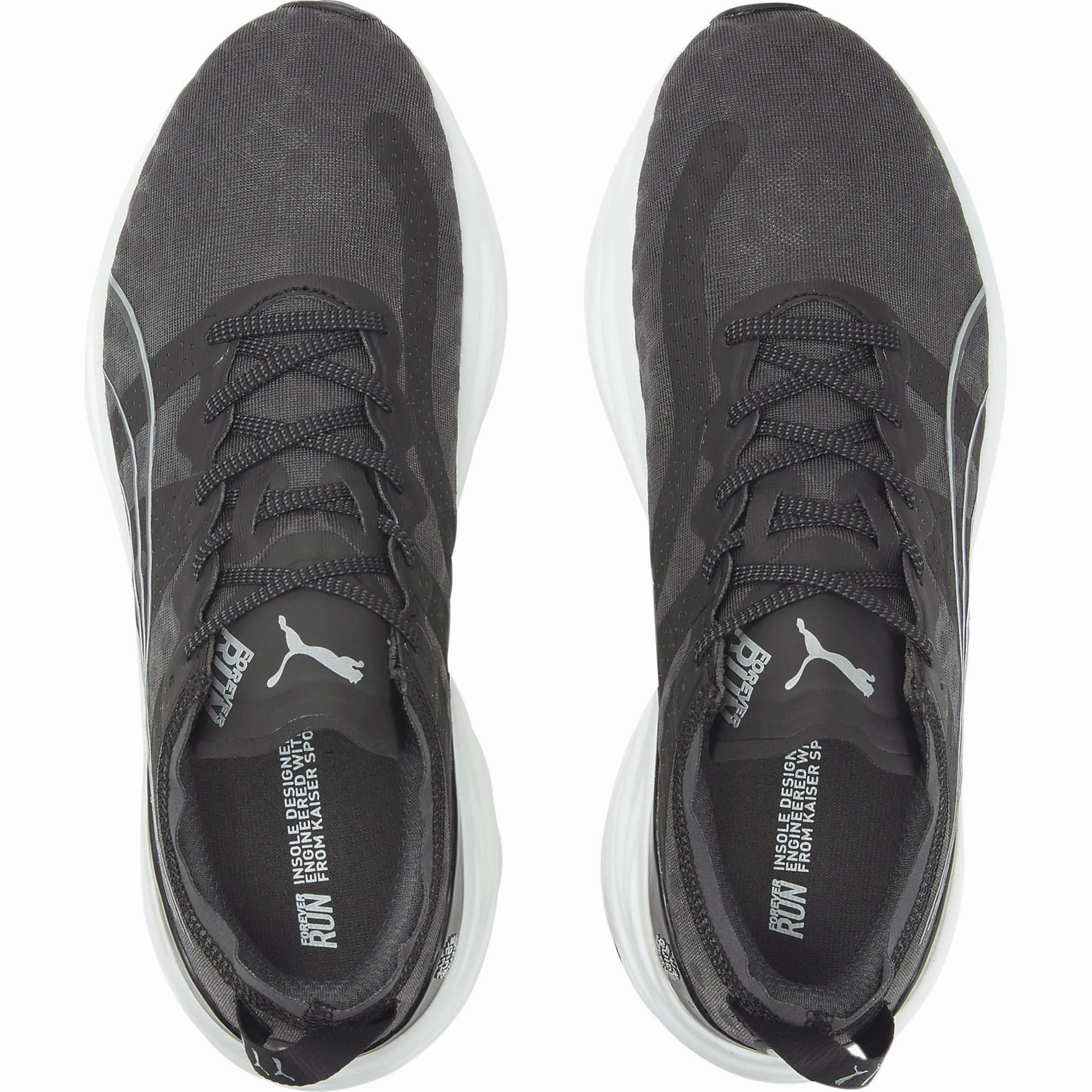 Puma ForeverRun Nitro Mens Running Shoes - Black Impact protection Mid Top Design