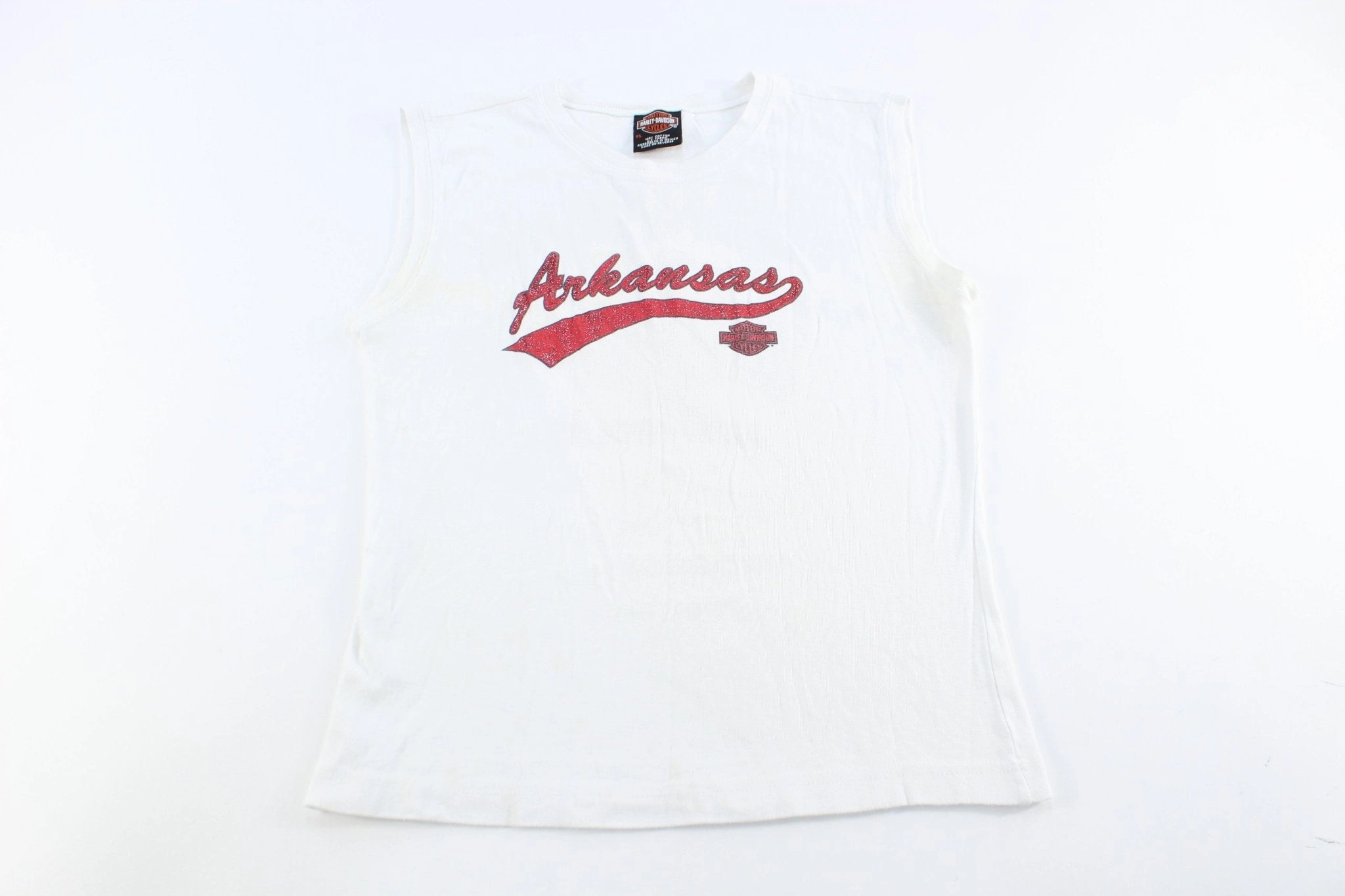 Women's Harley Davidson Motorcycles Hot Springs, Arkansas Tank Top Non Binding Armholes Reinforced Shoulder Structure