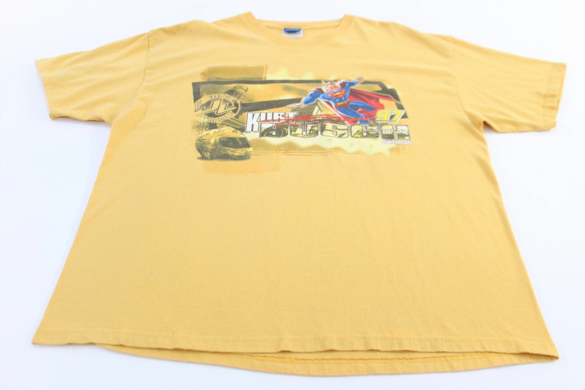 Classic Smart Vintage Kurt Busch Superman Racing Graphic T-shirt