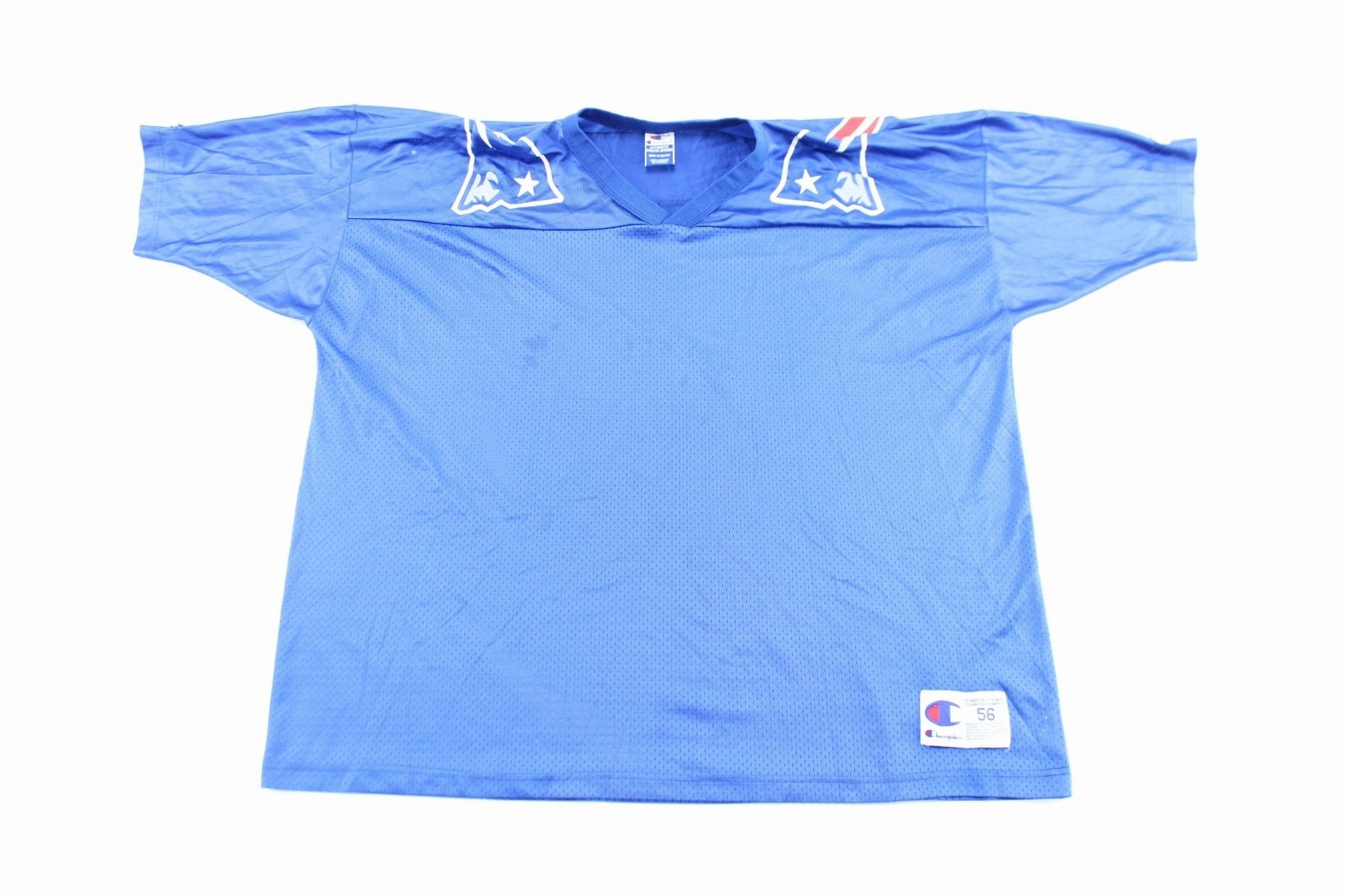 Training Ready 90's Champion Embroidered Logo New England Patriots Football Jersey