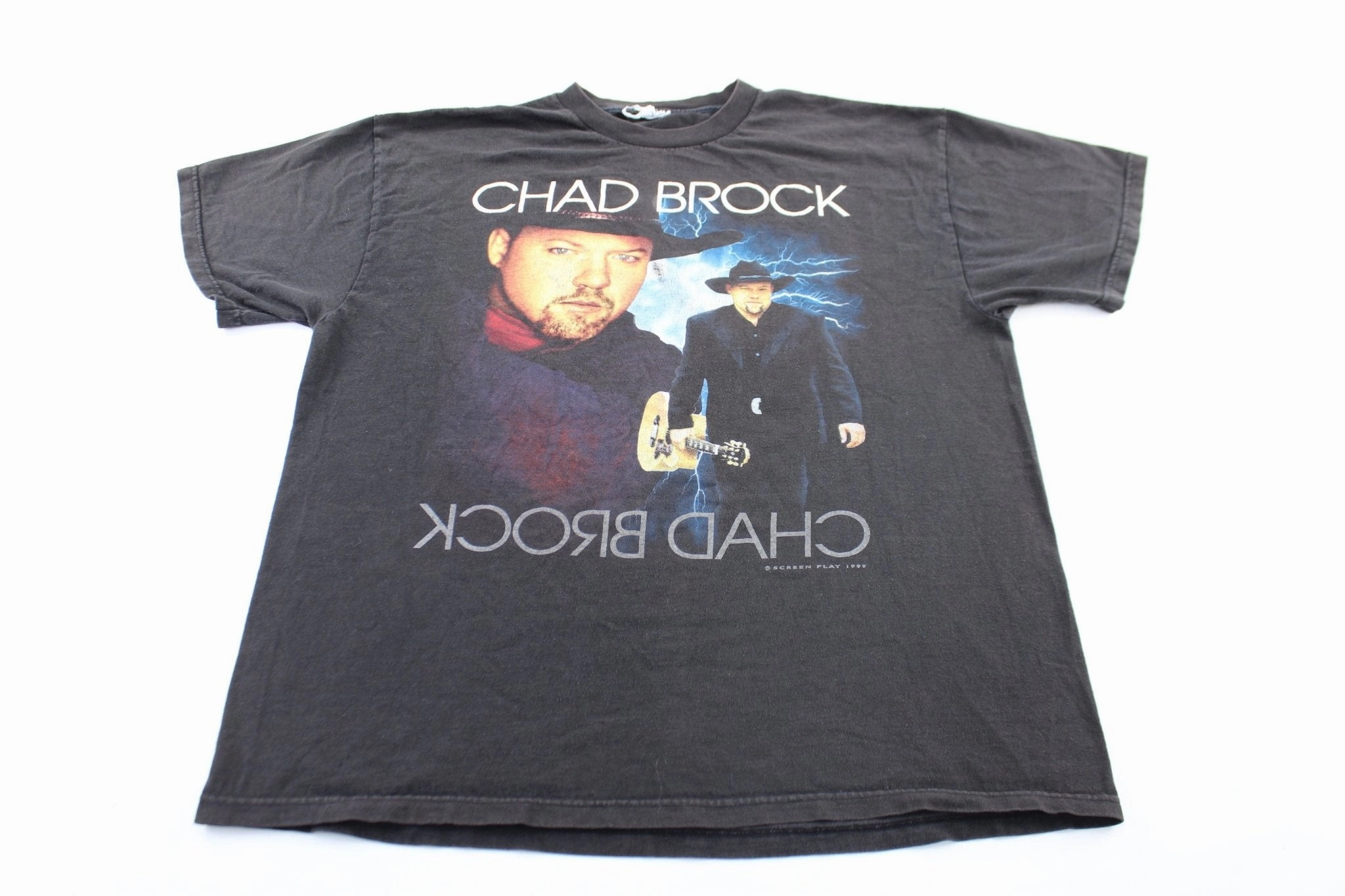 Sleek Stretch 1999 Chad Brock Lightning Does The Work Tour T-Shirt