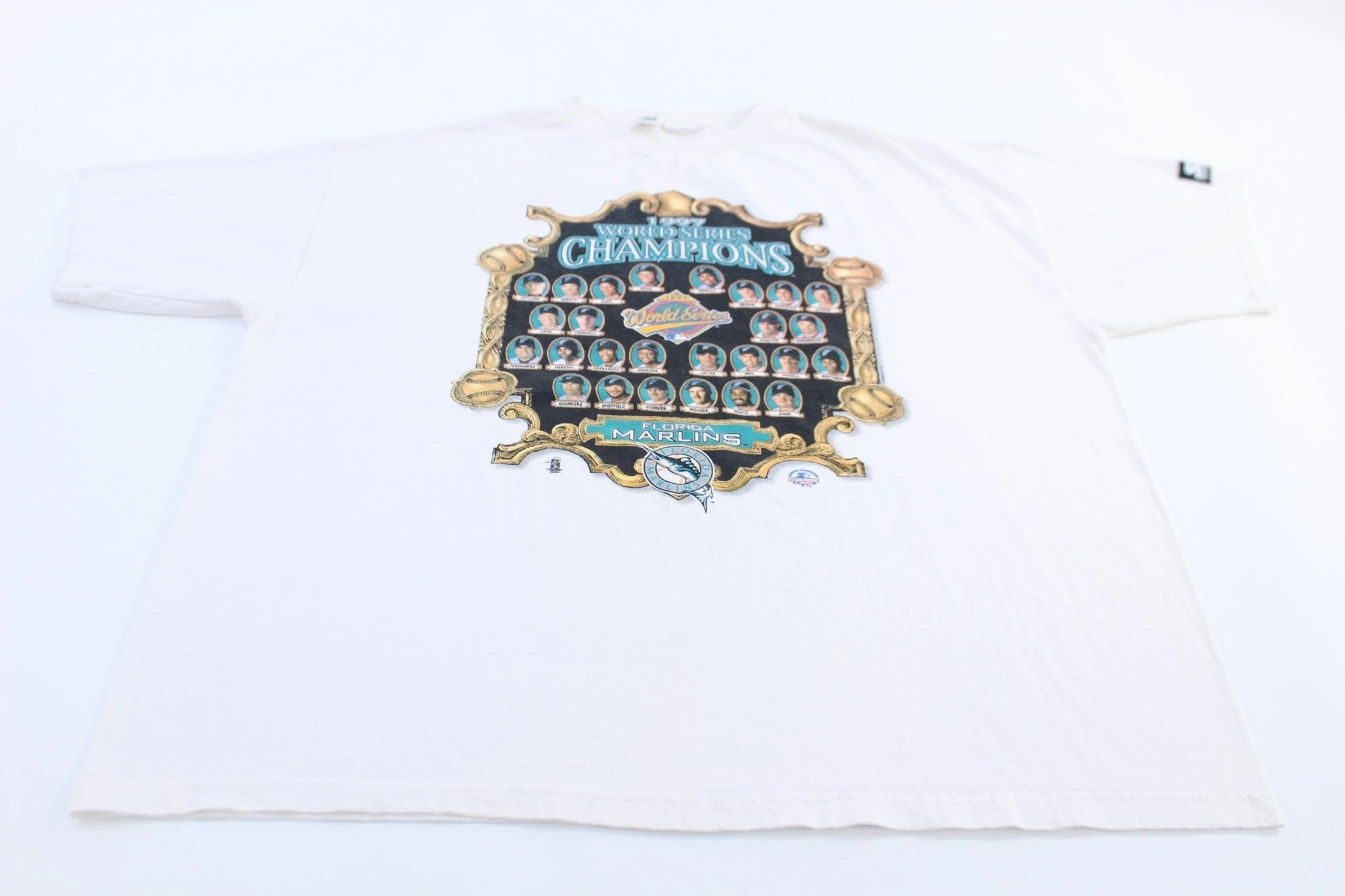 Bold Comfort Versatile Top 1997 World Series Champions Florida Marlins Baseball T-shirt