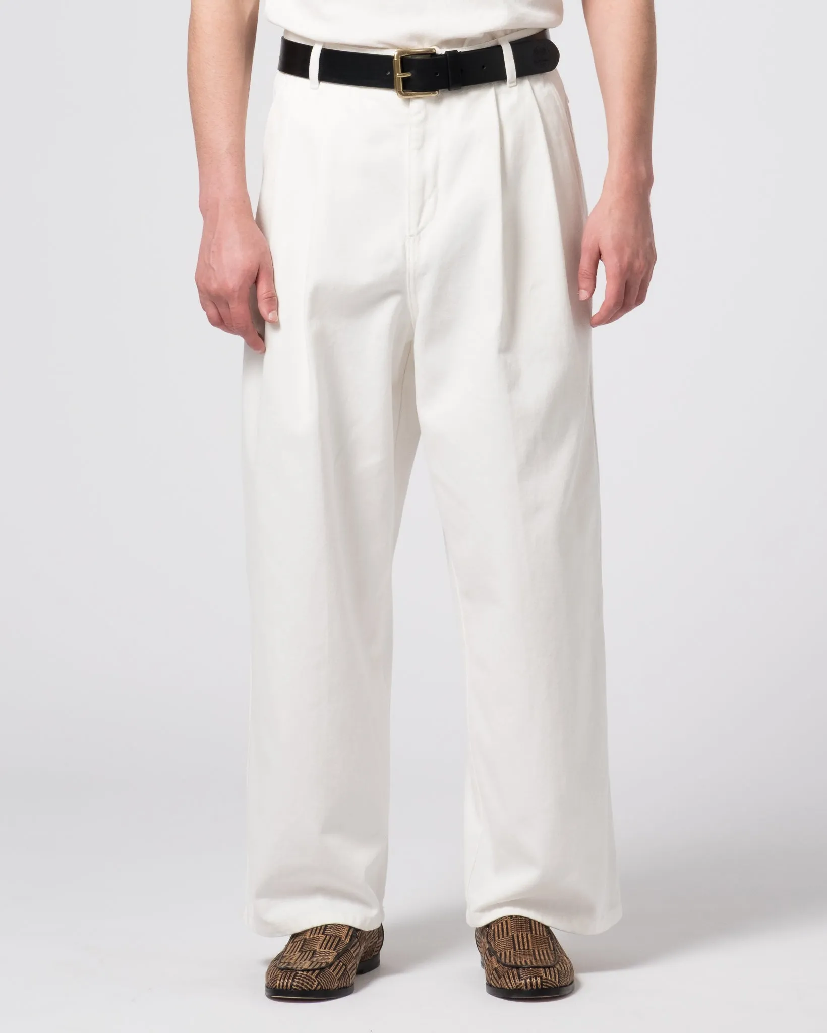 NonSlipInnerGrip Consul Pants Denim White