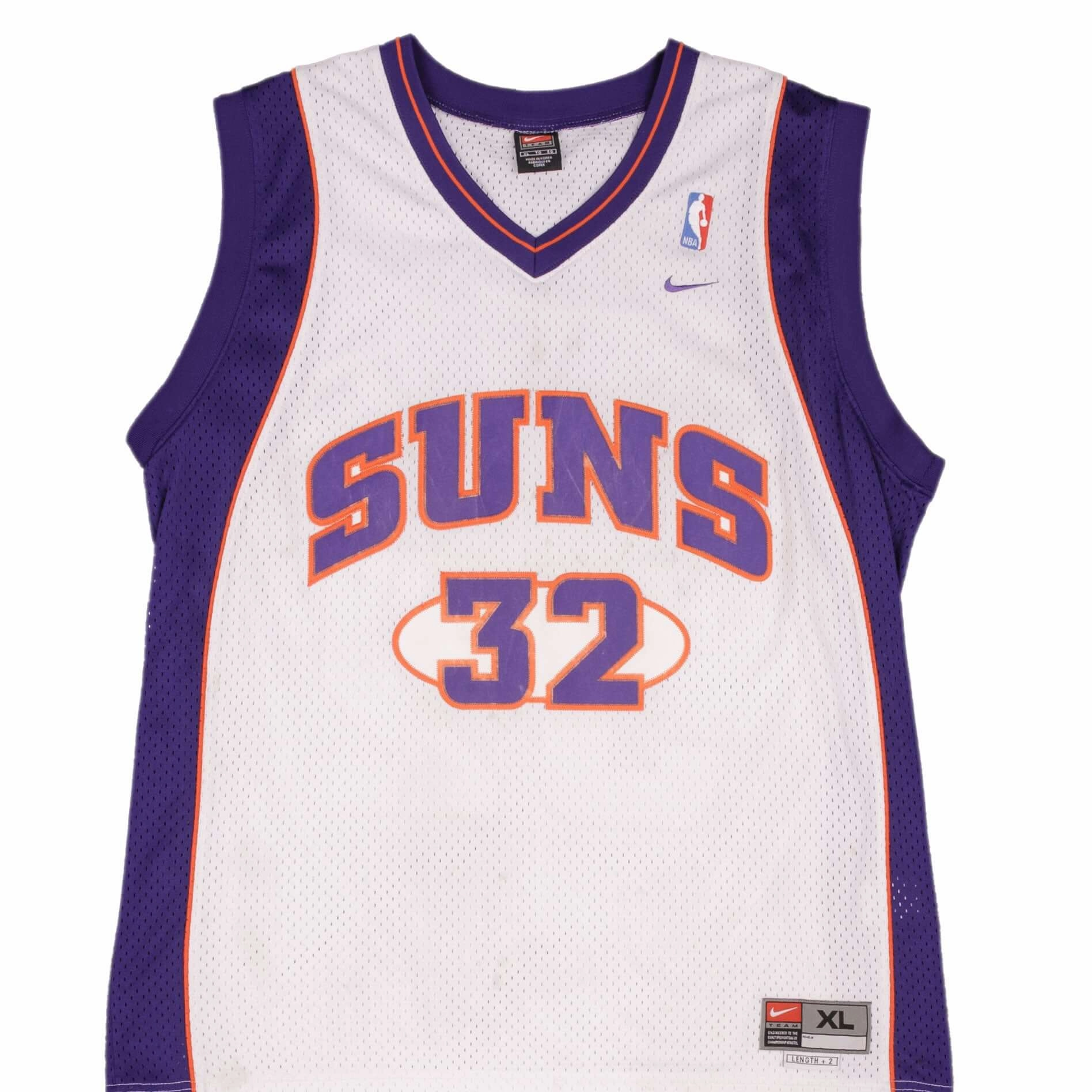 VINTAGE NIKE PHOENIX SUNS AMAR'E STOUDERMIRE #32 JERSEY SIZE XL 2000S Quick Cool Material Second Skin