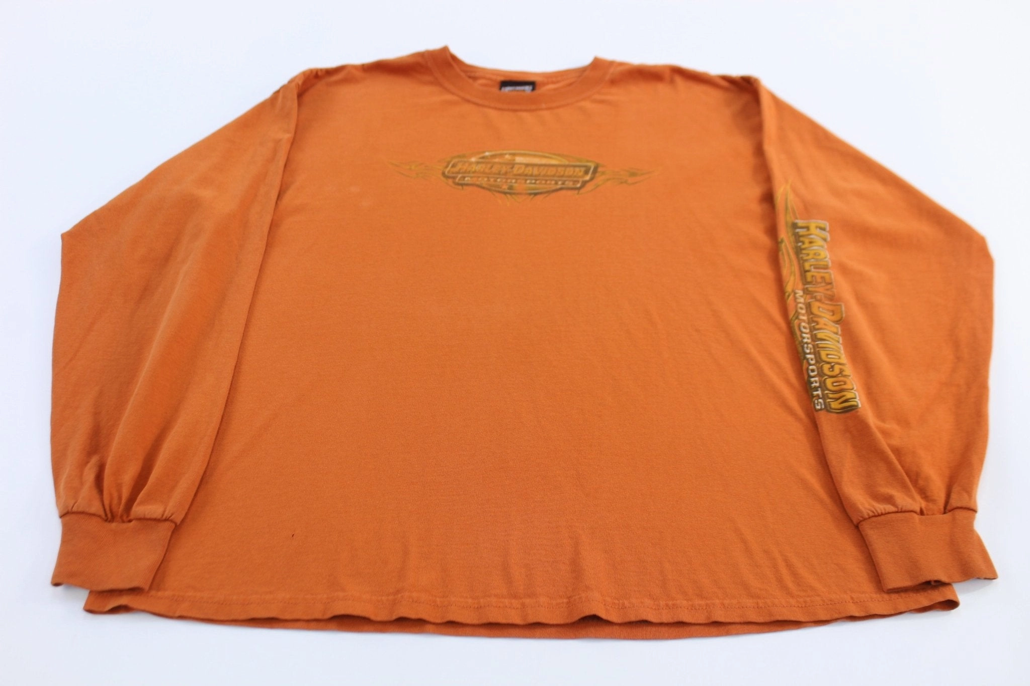 Easy Wear Harley Davidson Motorcycles Eagle Graphic LS T-shirt