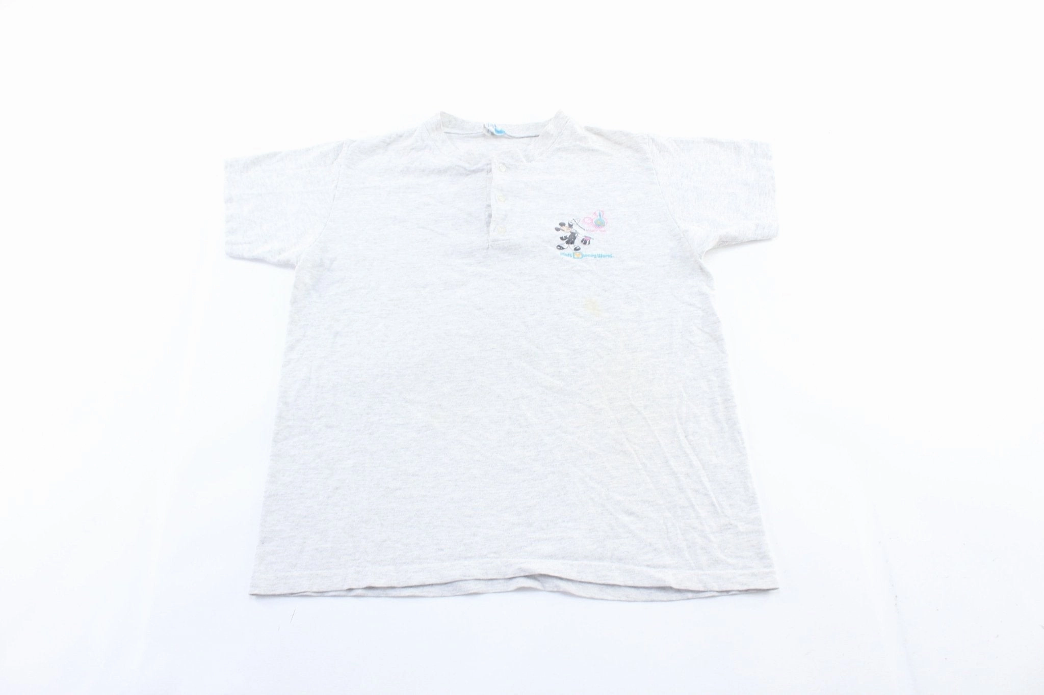 Wool combination Vibrant Colors 80's Walt Disney World 20th Anniversary Henley T-Shirt