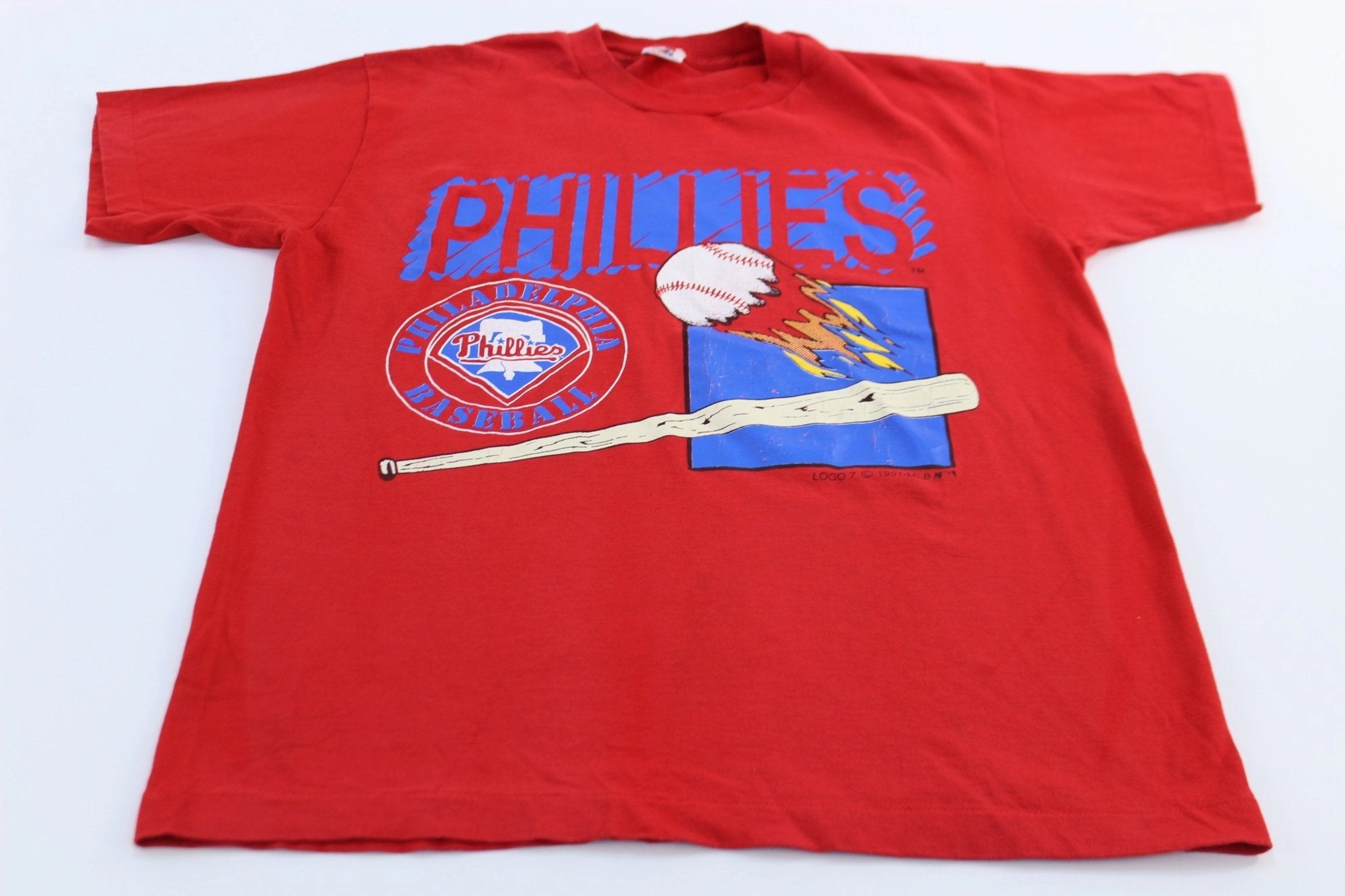 1991 Philadelphia Phillies Baseball Graphic T-Shirt Eco-friendly Fun Style