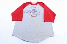 2006 St. Louis Cardinals Central Division Champions Raglan T-Shirt Chill Comfort Look