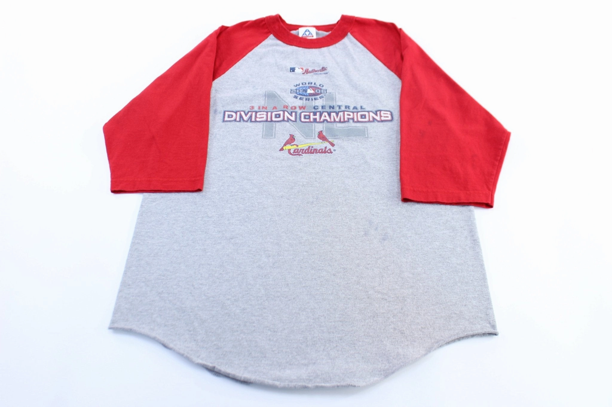 2006 St. Louis Cardinals Central Division Champions Raglan T-Shirt Chill Comfort Look