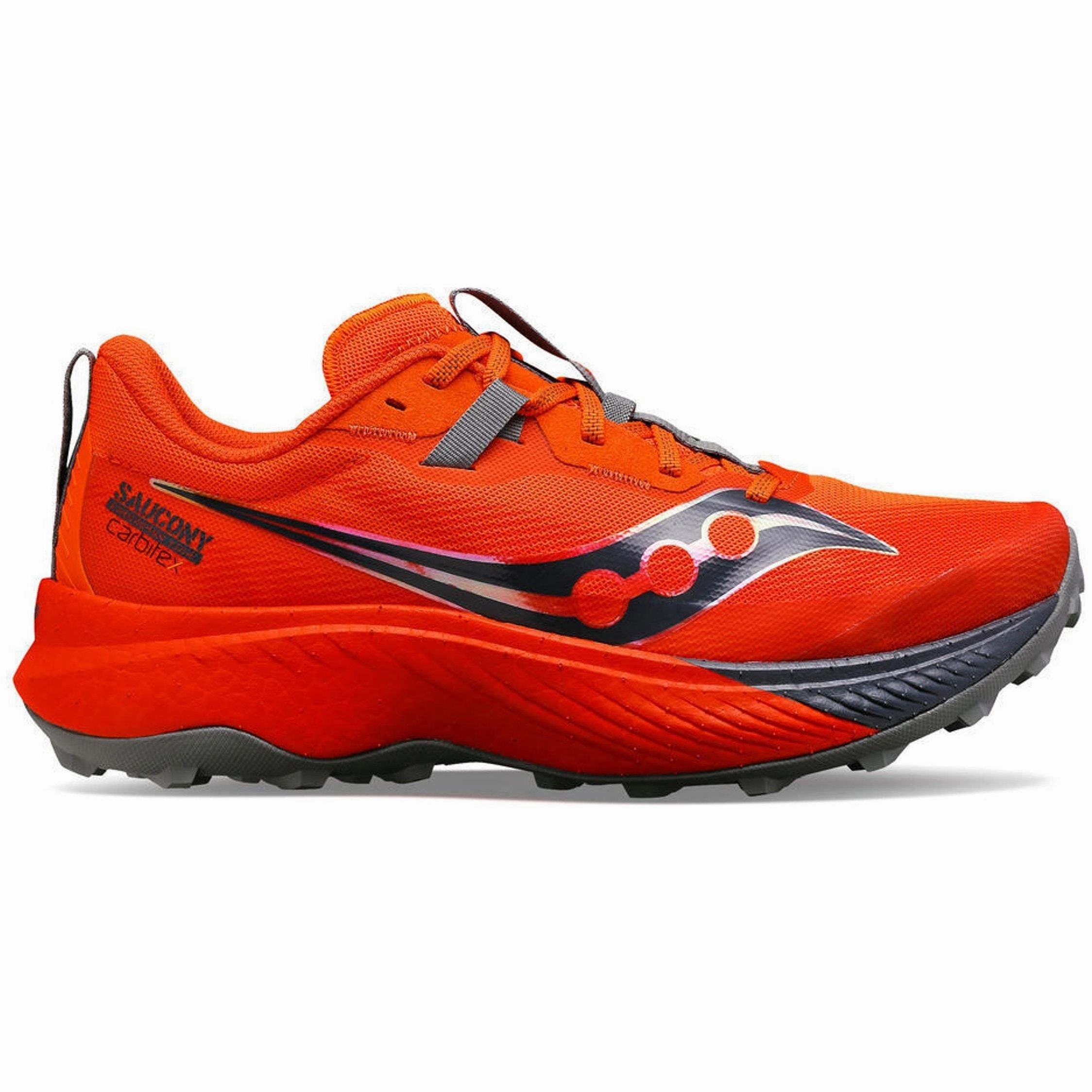 Saucony Endorphin Edge Mens Trail Running Shoes - Red Short - distance ankle - support running shoes