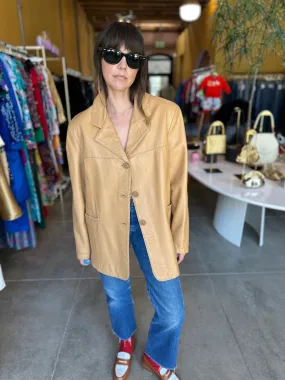 Faux Leather Blazer UltraLight Packable Design Reflective Trim