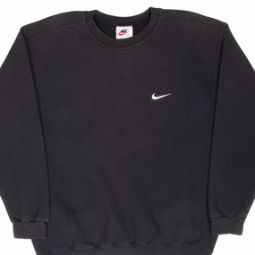 Simple Hoodie uncollared VINTAGE NIKE CLASSIC SWOOSH SWEATSHIRT 1990S SIZE MEDIUM MADE IN USA