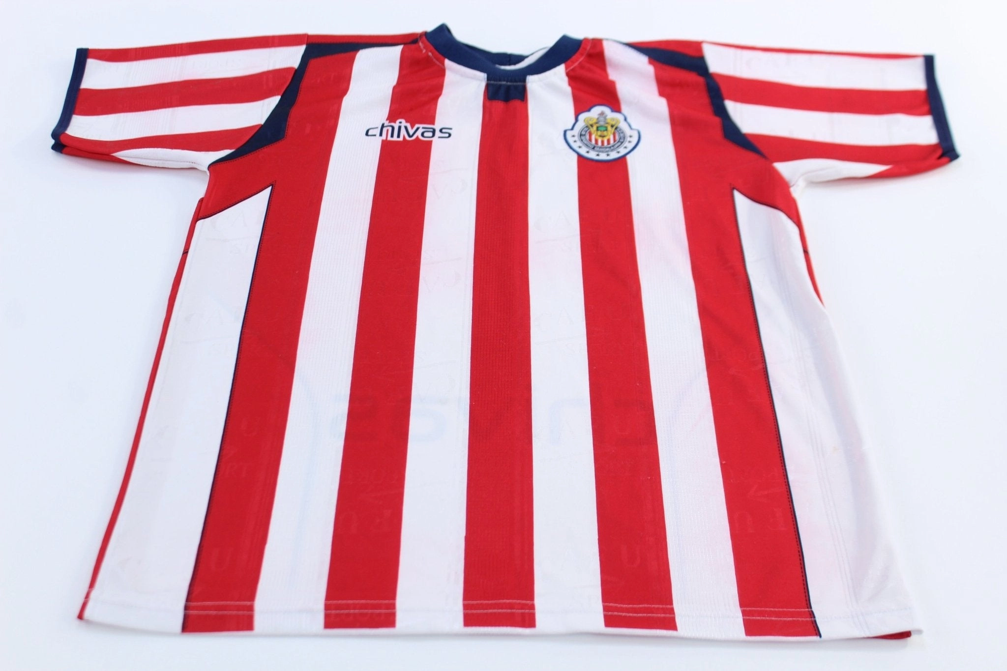 Sustainable Dye Method Youth Club Deportivo Guadalajara Striped Soccer Jersey