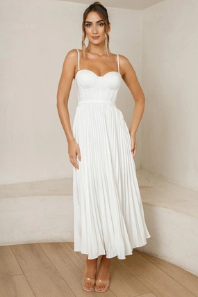 Milan Dress - White Cool Simplicity