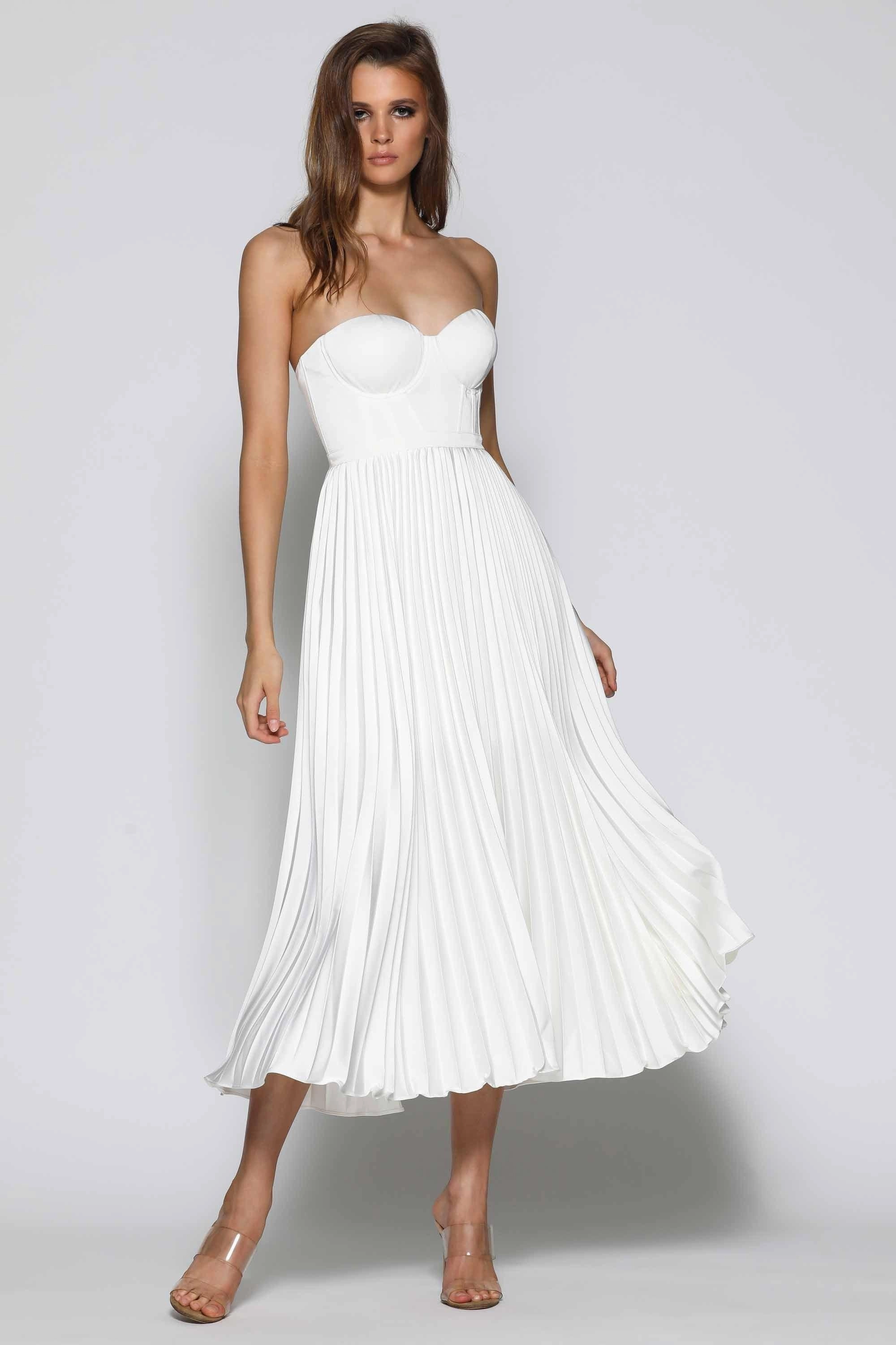 Milan Dress - White Glam Touch