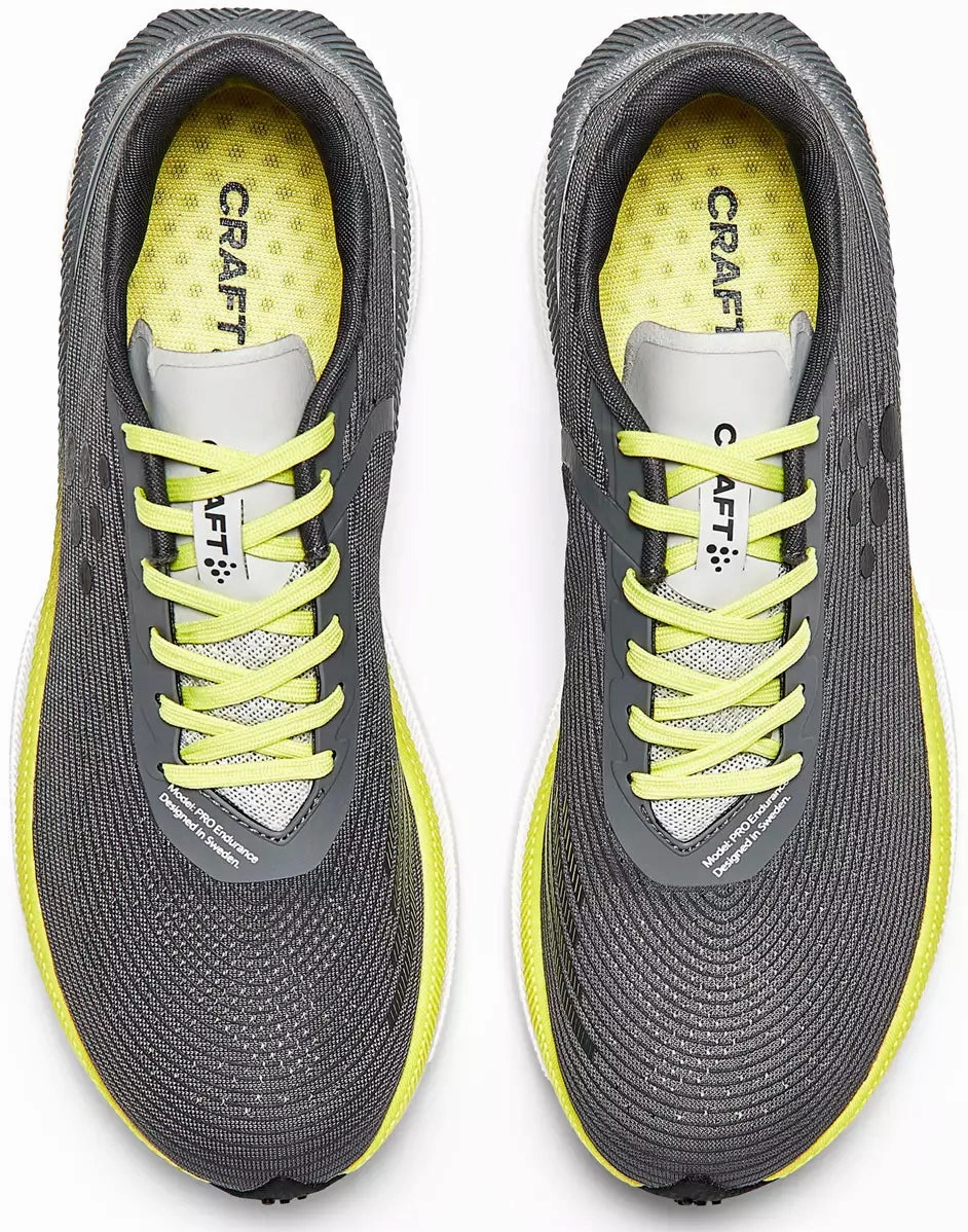 Craft Pro Endur Distance Mens Running Shoes - Grey Stability Enhancements Variable Density Layering
