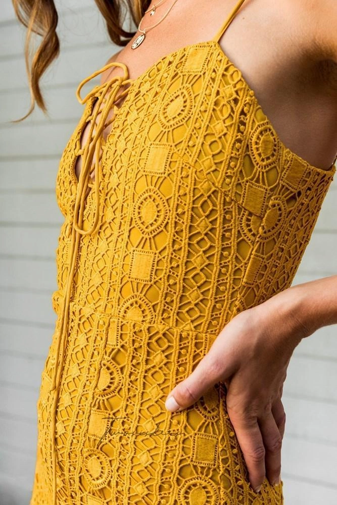 Kelsey Dress - Mustard Seamless Finish