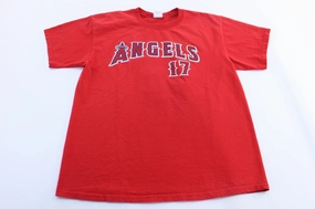 Vintage Anaheim Angels Darin Erstad Jersey T-Shirt Cozy Design Fit Timeless Look Wear