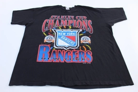 1994 New York Rangers Stanley Cup Champions Graphic T-Shirt Elderly Comfort