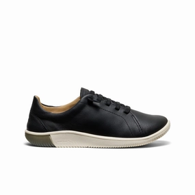 Women's KNX Leather Sneaker  |  Black/Star White Flexible Torsion System Lightweight Outsole