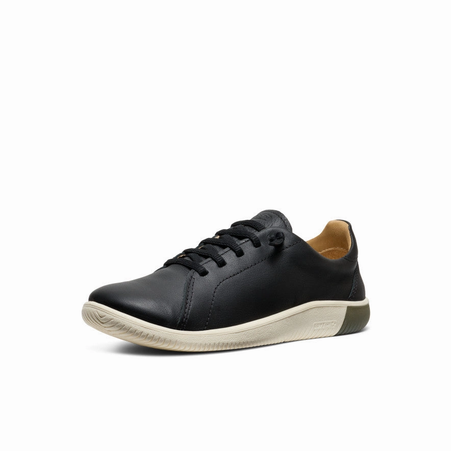 Women's KNX Leather Sneaker  |  Black/Star White Lunch Jog City Jog