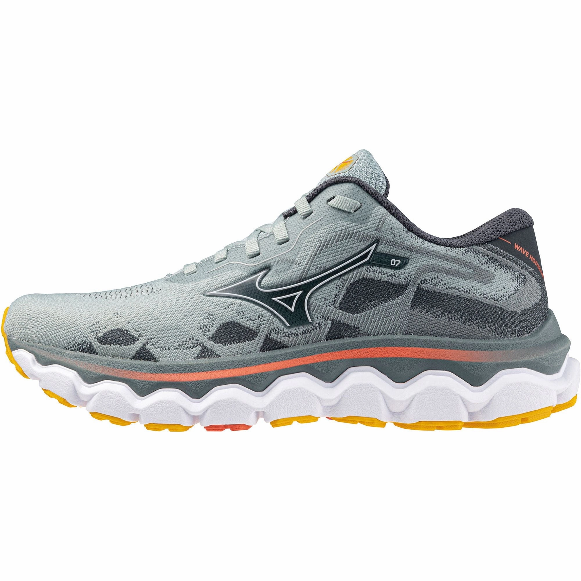 running in a bluff area shoes Mizuno Wave Horizon 7 Womens Running Shoes - Grey
