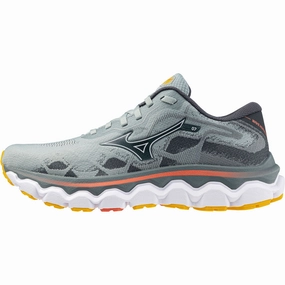 running in a bluff area shoes Mizuno Wave Horizon 7 Womens Running Shoes - Grey