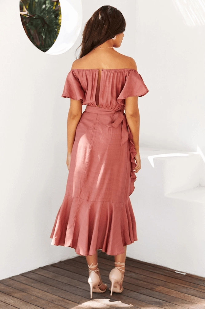 DurableStitching Smile Feel Dalila Dress - Rose