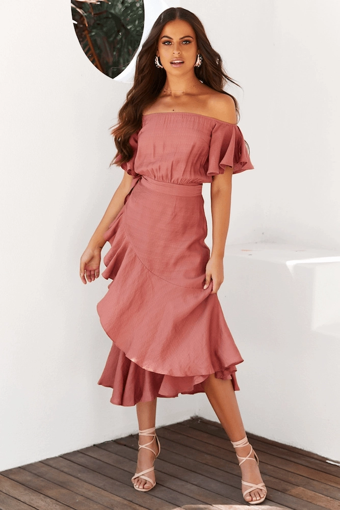 Breathable Design Must-have Dalila Dress - Rose