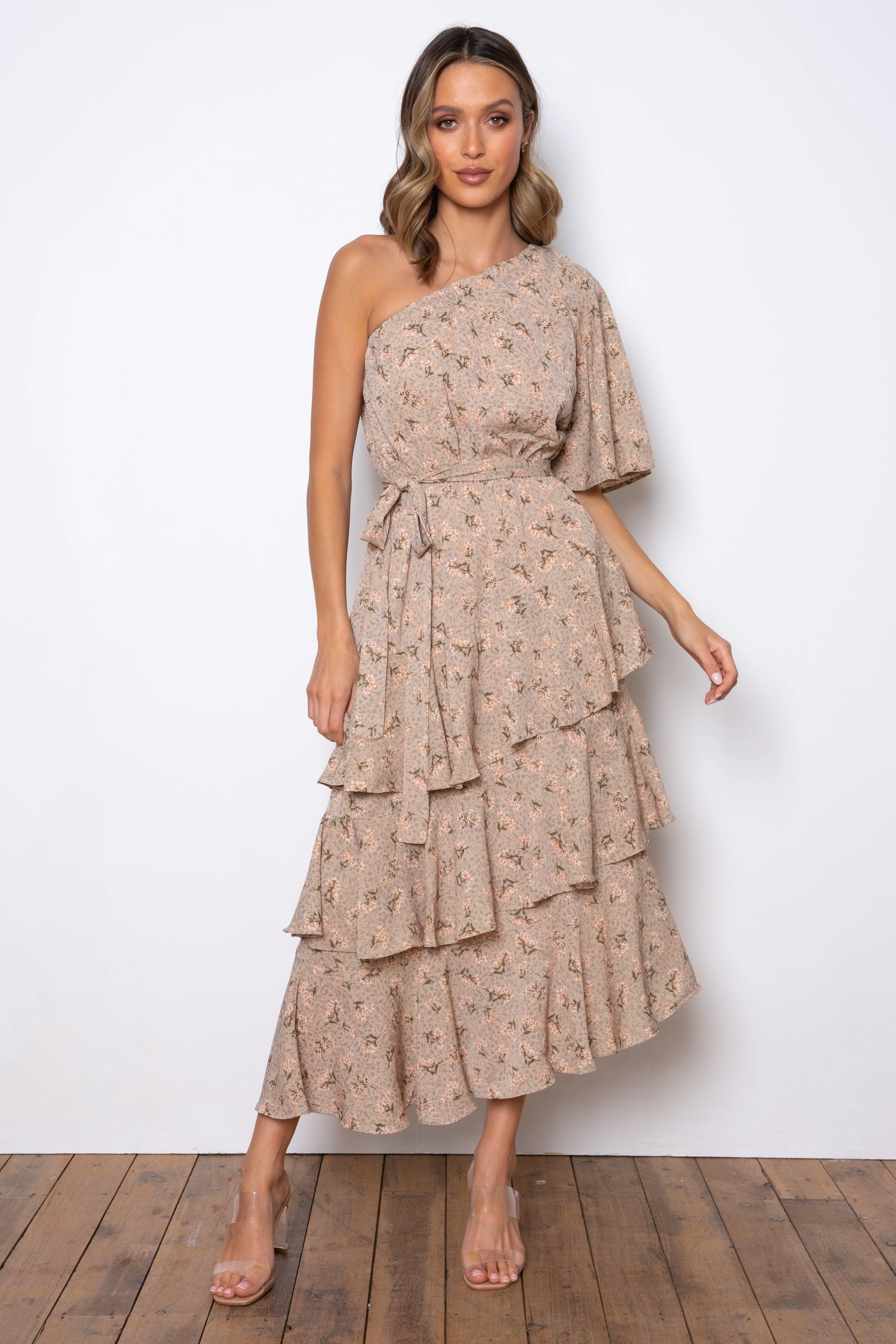 Chic Layering Timeless Energy Atlantis Maxi Dress - Beige