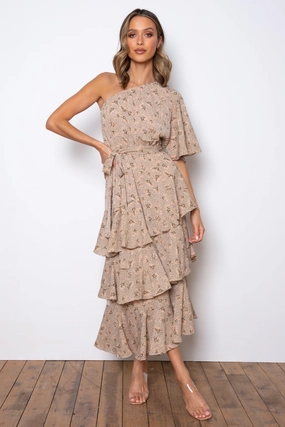 City-Style Atlantis Maxi Dress - Beige