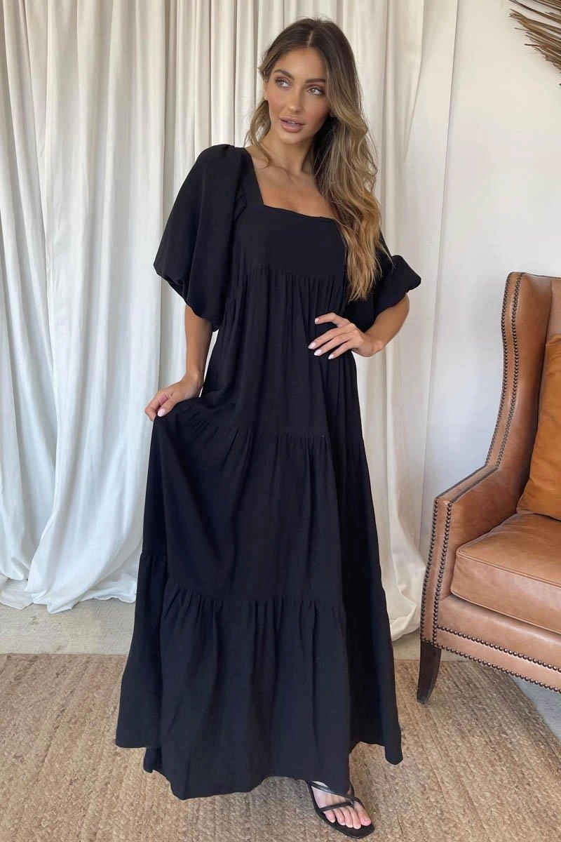 City-Style Adeline Dress - Black