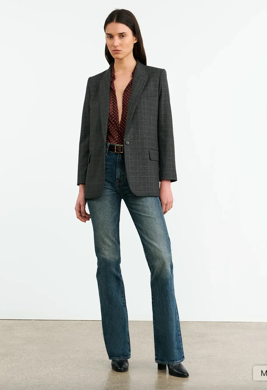 slim fit Illustrate Diane Blazer in Espresso Check