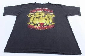1997 Chicago Bulls Basketball NBA Champions Starter T-Shirt Flexible Collar Adjustable Hem