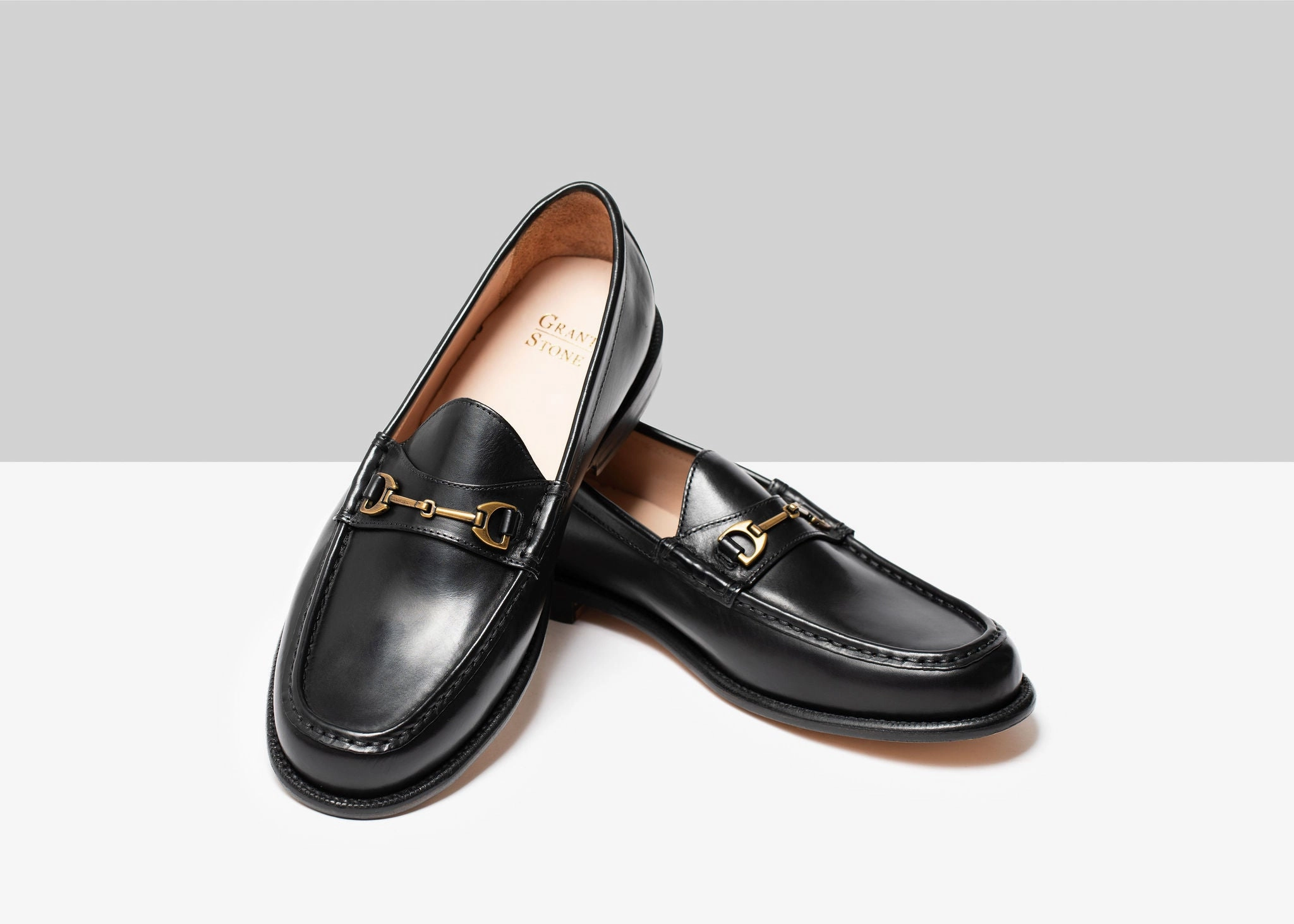 Leather Upper Horsebit Loafer Black Calf