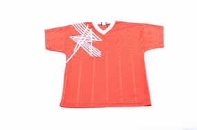 Umbro Logo Red & White #24 Soccer Jersey Stretch Zones