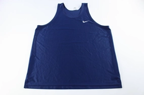 90's Nike Embroidered Logo Navy Blue Athletic Tank Top Movement Support