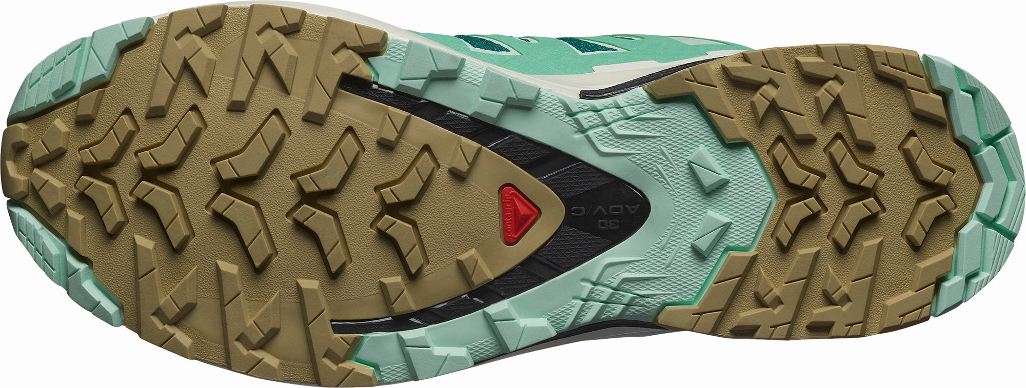 Salomon XA Pro 3D V9 GORE-TEX Womens Trail Running Shoes - Green gym floor