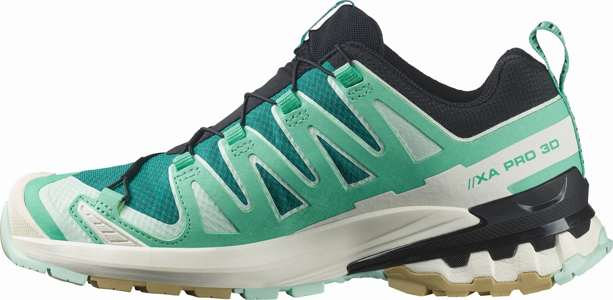 grassland running shoes Salomon XA Pro 3D V9 GORE-TEX Womens Trail Running Shoes - Green