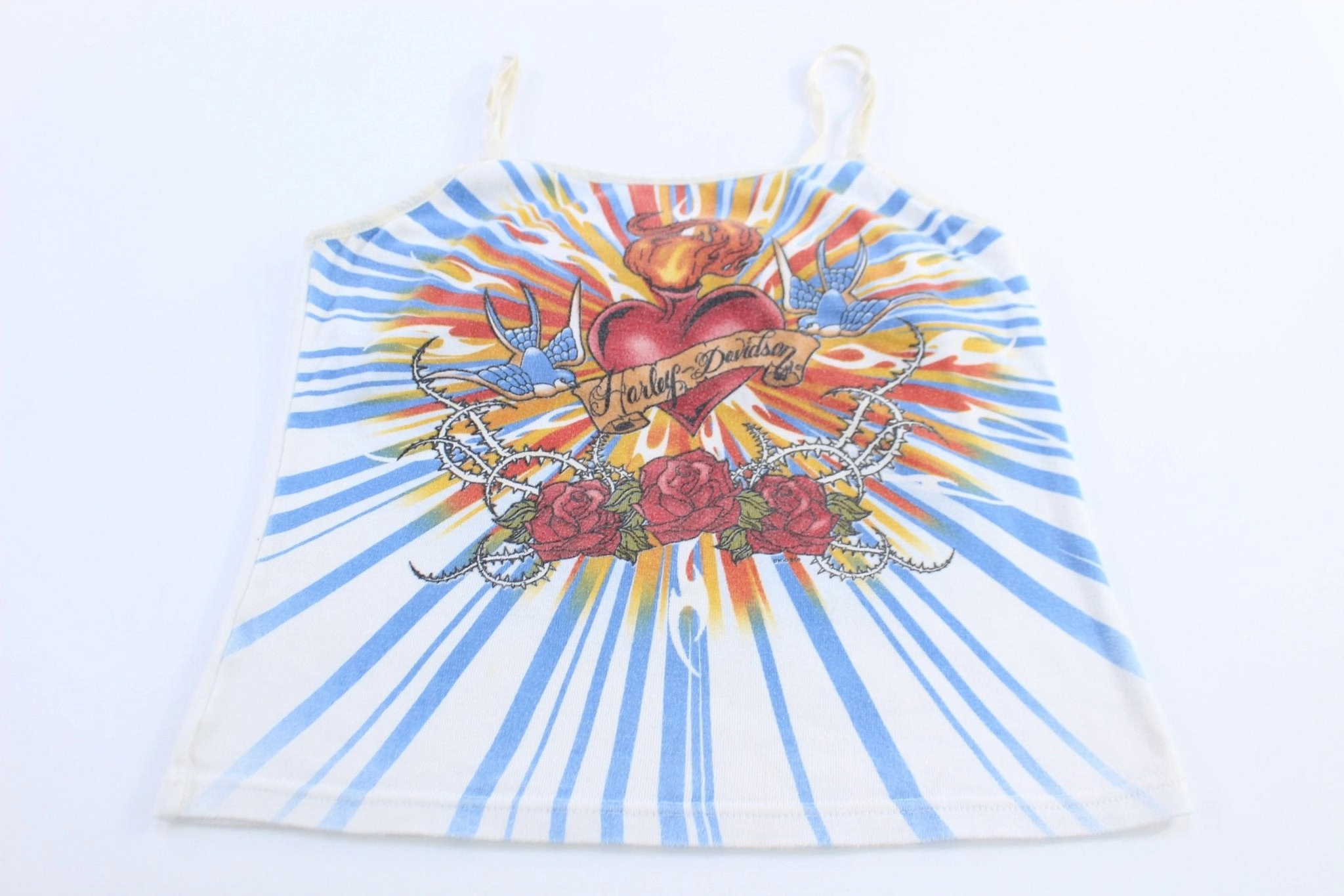 Low Profile Seam Construction Friction Dispersing Weave Women's Harley Davidson Motorcycles Las Vegas Tank Top