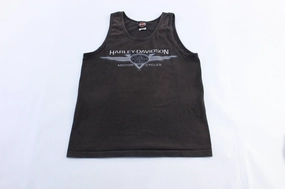 Flexible Apparel Quick Release Zipper Tech 2004 Harley Davidson Motorcycles Joplin, Mississippi Tank Top