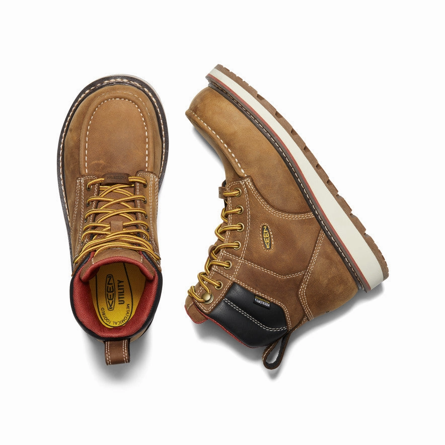 Women's Cincinnati 6" Waterproof Boot (Carbon Toe)  |  Belgian/Sandshell Stability Shank All Terrain Traction