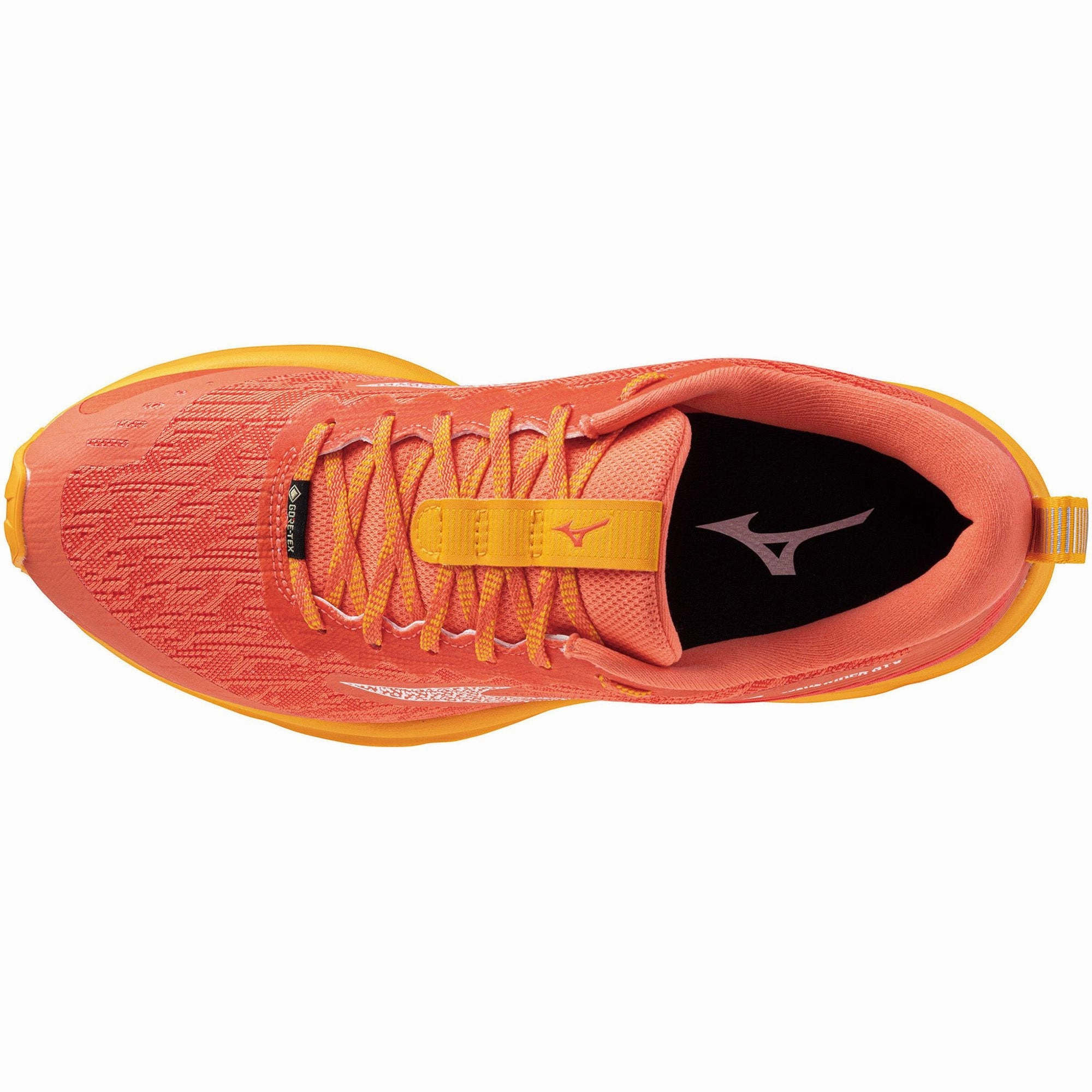 Mizuno Wave Rider GORE-TEX Womens Running Shoes - Orange running with a headlamp LowTop