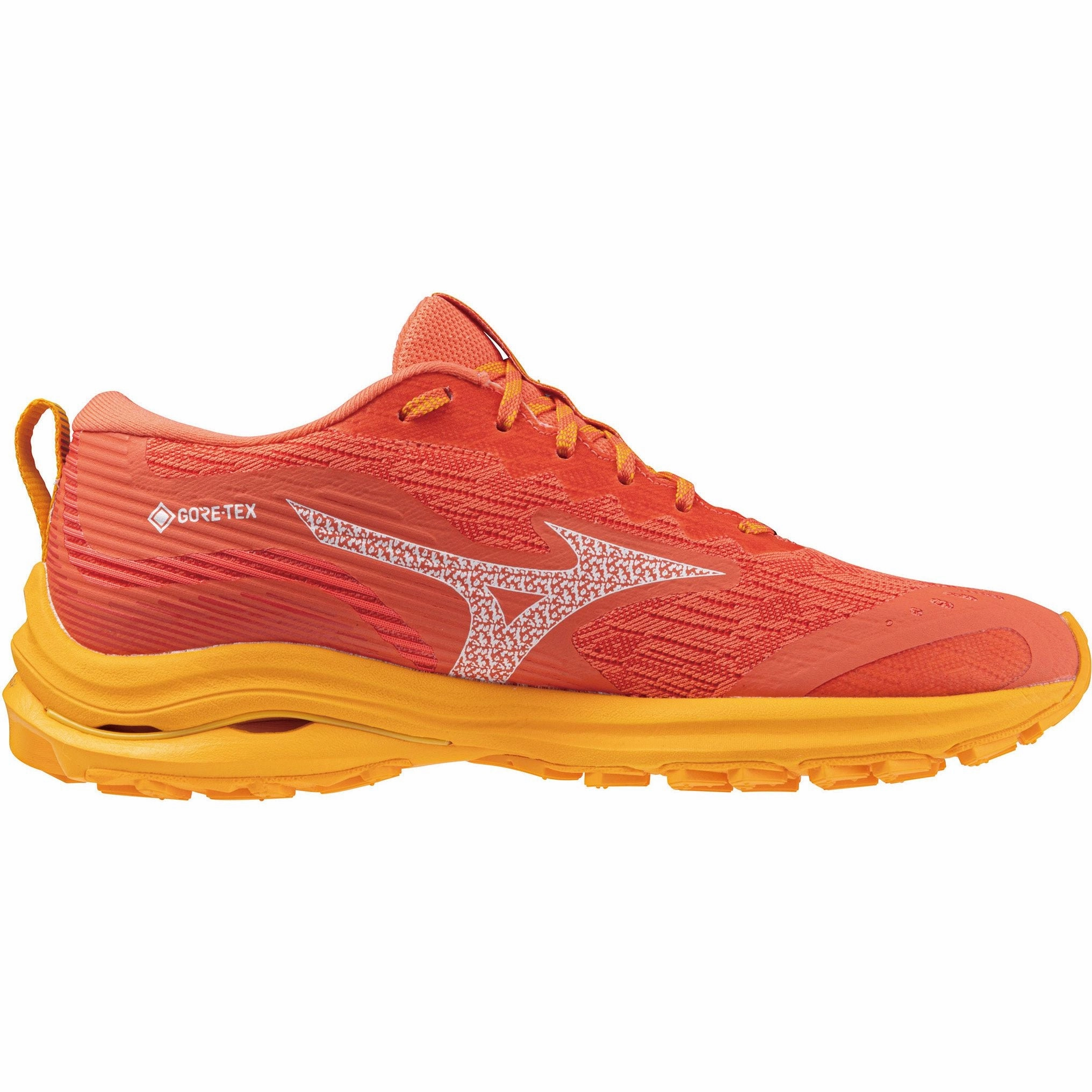 Rainy Day intermediate - level shoes Mizuno Wave Rider GORE-TEX Womens Running Shoes - Orange
