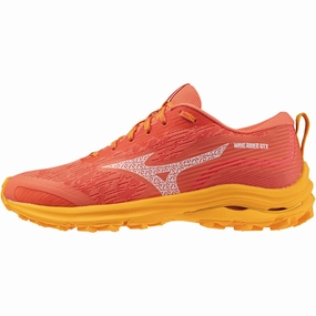 Mizuno Wave Rider GORE-TEX Womens Running Shoes - Orange for jogging professional runner shoes
